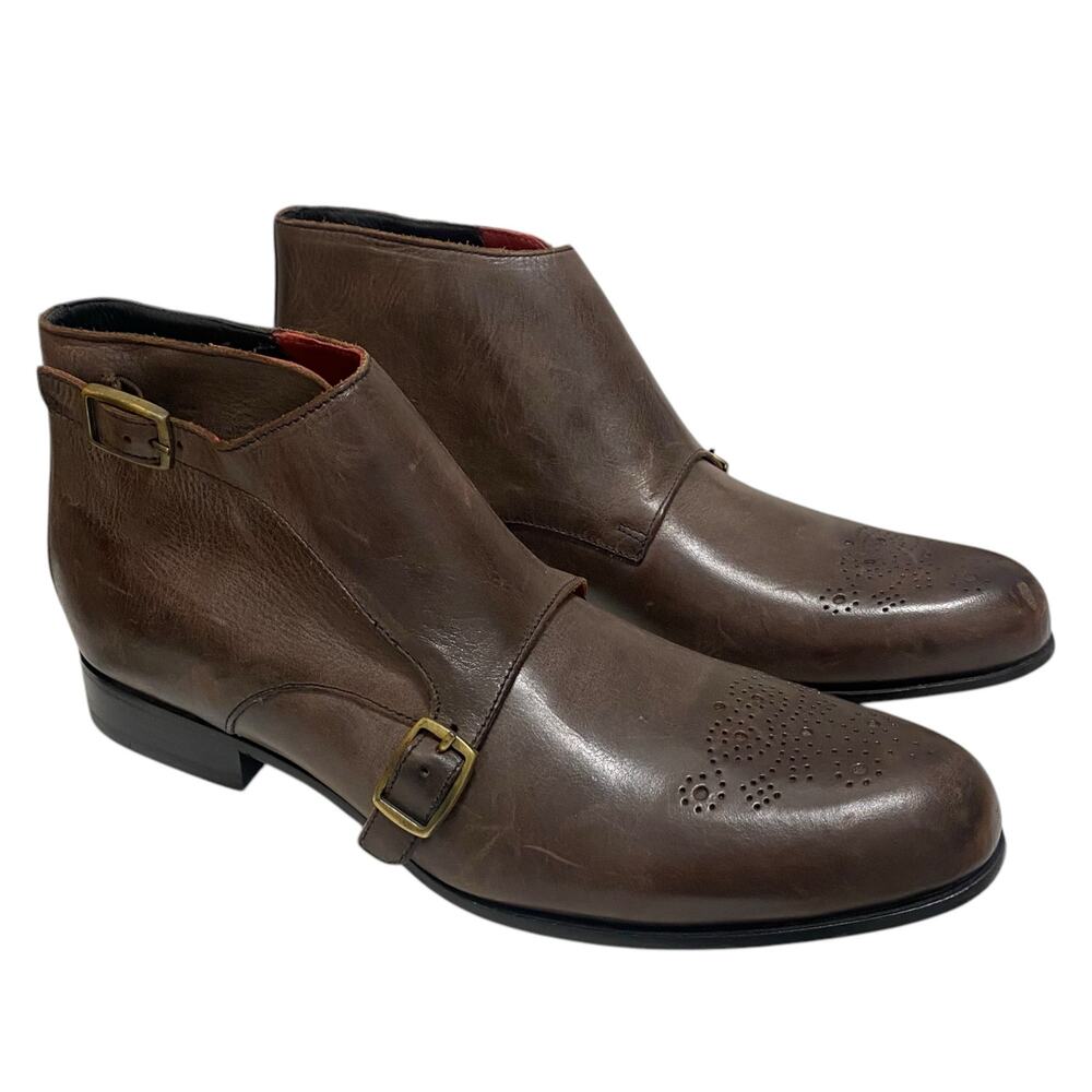 NWOT Brown Cole Rood Haan Leather Boots 8.5 M Made in Italy RARE Limited Edition